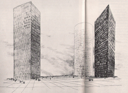 Three Towers for La defense- Emile Aillaud Architect-1978